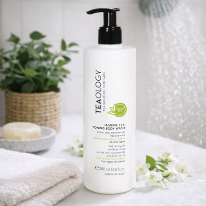Teaology Jasmin Tea Toning Body Wash 360ml + GRATIS Peach Tea Hair Kit