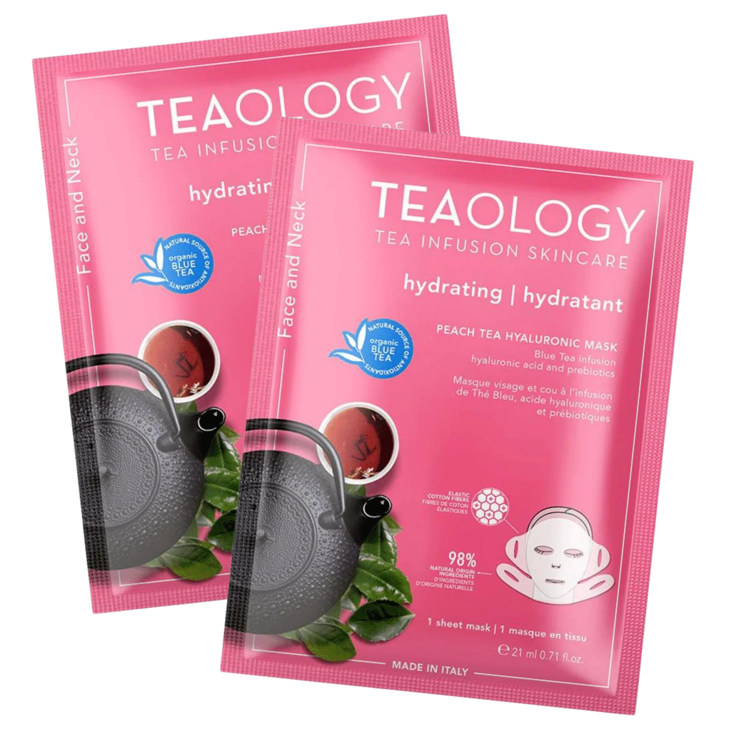 Teaology gezichtsmasker - Peach Tea Hyaluronic Mask