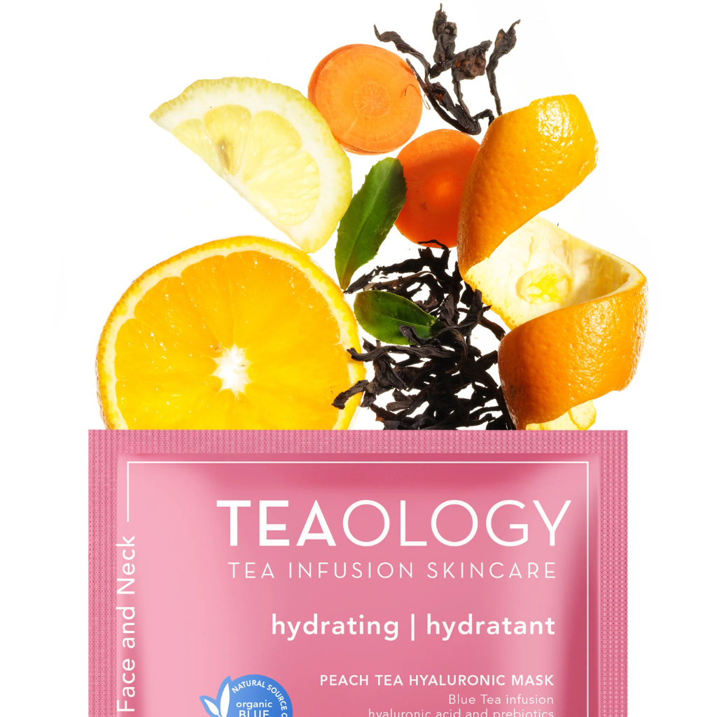 1+1 GRATIS - Teaology Gezichtsmasker Peach Tea Hyaluronic Mask