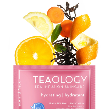 Teaology - Gezichtsmasker Peach Tea Hyaluronic Mask - 1+1 GRATIS
