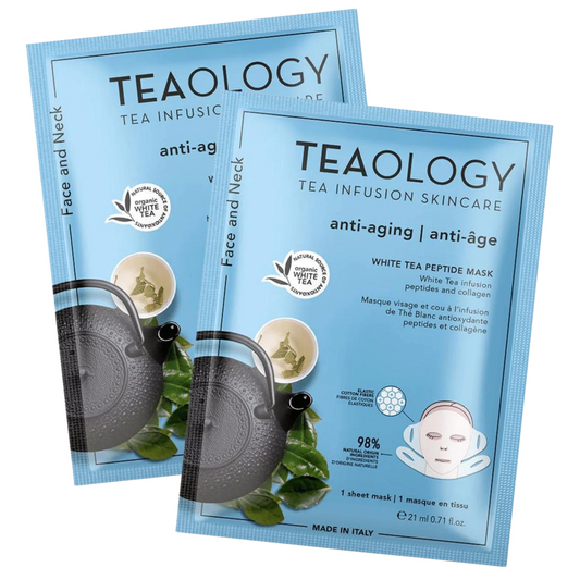 Teaology gezichtsmasker - White tea Peptide Mask 1+1 GRATIS