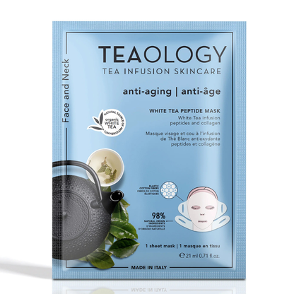 Teaology - Gezichtsmasker White tea Peptide Mask - 1+1 GRATIS