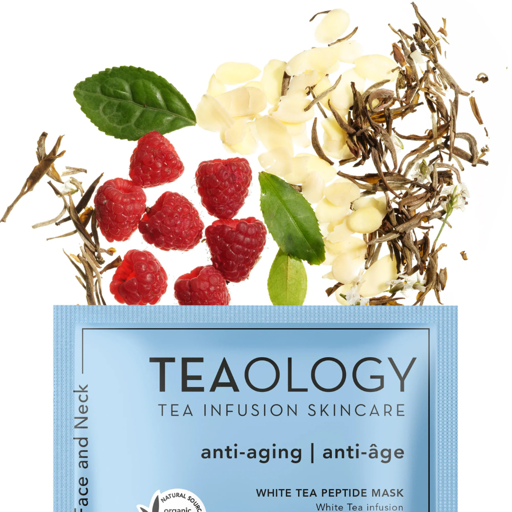 Teaology - Gezichtsmasker White tea Peptide Mask - 1+1 GRATIS