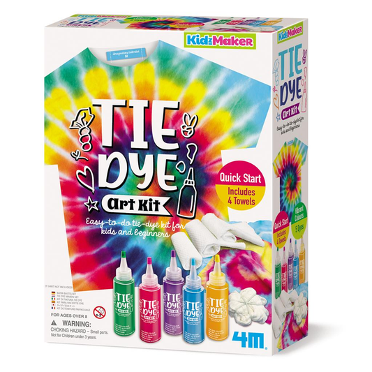 Tie dye kunst set met 5 kleuren