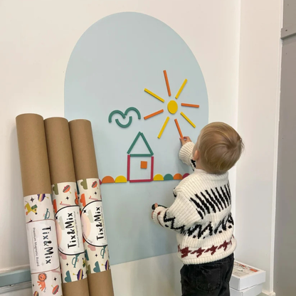 Tix-Mix magnetische tekenmuur met 2 krijtjes