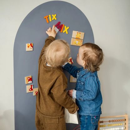 Tix-Mix magnetische tekenmuur met 2 krijtjes