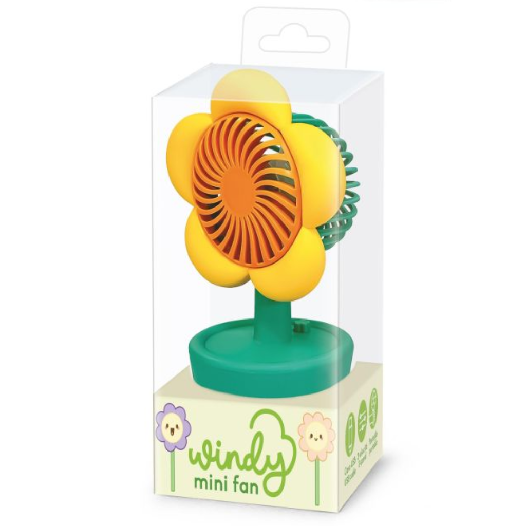 Draagbare mini ventilator USB bloem