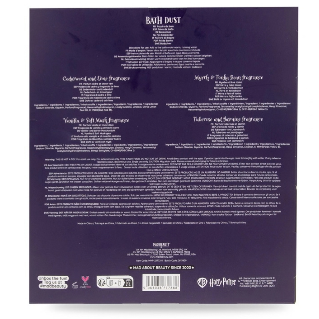 Harry Potter Badzout zandloperverpakking - 4 x 90 gram