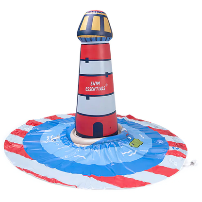 Waterspeelmat vuurtoren met sproeier