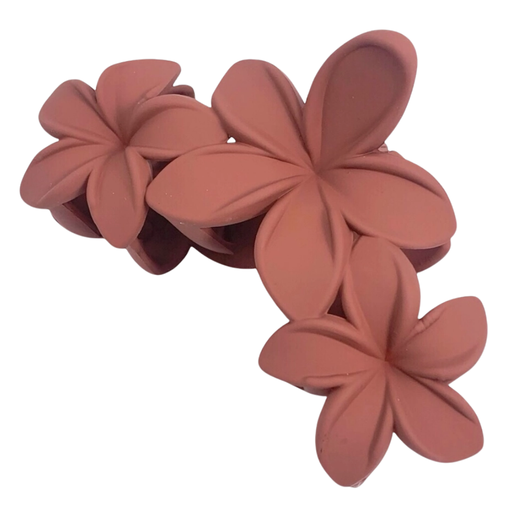 Haarclip met 3 Hawaii bloemen