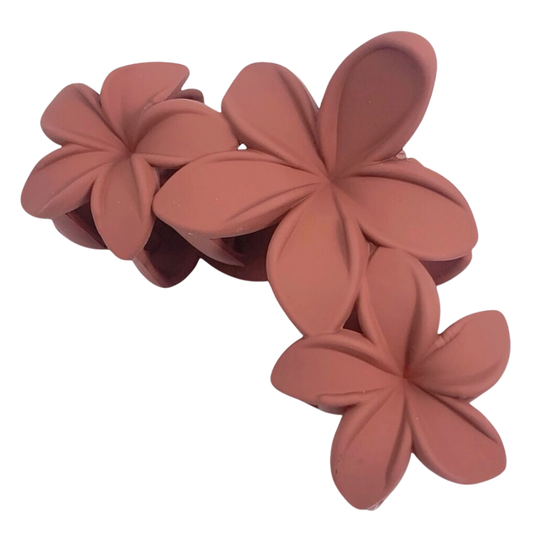 Haarclip met 3 Hawaii bloemen