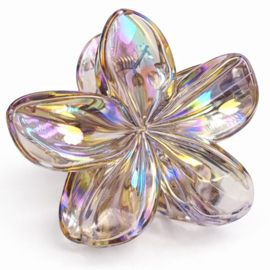 Haarclip in de vorm van Hawaii bloem glitter