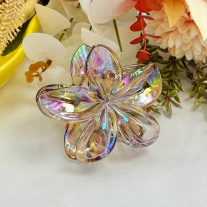 Haarclip in de vorm van Hawaii bloem glitter