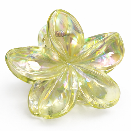 Haarclip in de vorm van Hawaii bloem glitter