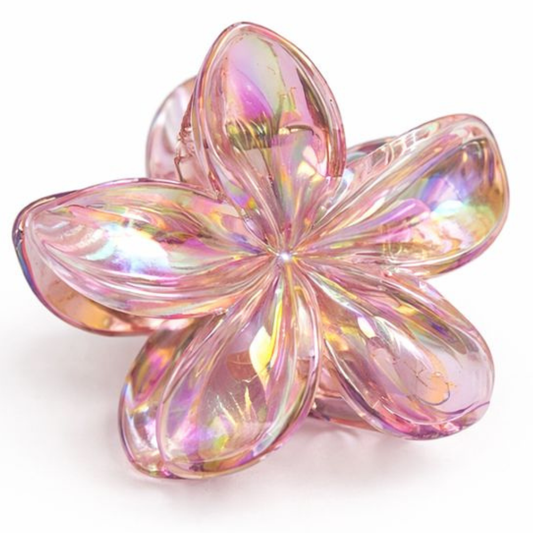 Haarclip in de vorm van Hawaii bloem glitter
