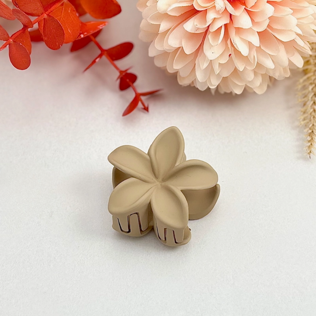 Haarclip mini in de vorm van Hawaii bloem