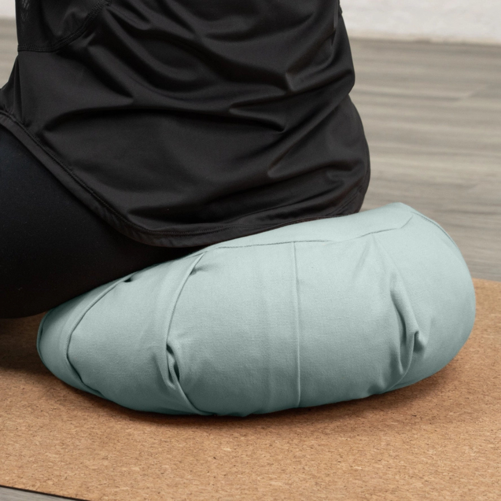 Zafu meditatiekussen met natuurlijke tarwebalgvulling