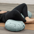 Zafu meditatiekussen met natuurlijke tarwebalgvulling