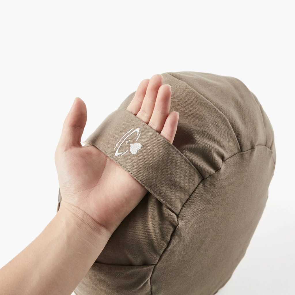 Zafu meditatiekussen met natuurlijke tarwebalgvulling