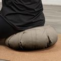 Zafu meditatiekussen met natuurlijke tarwebalgvulling