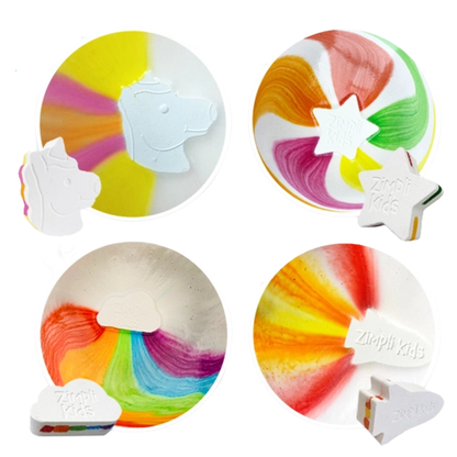 Multicolor Special effect bruisballen - 4 stuks