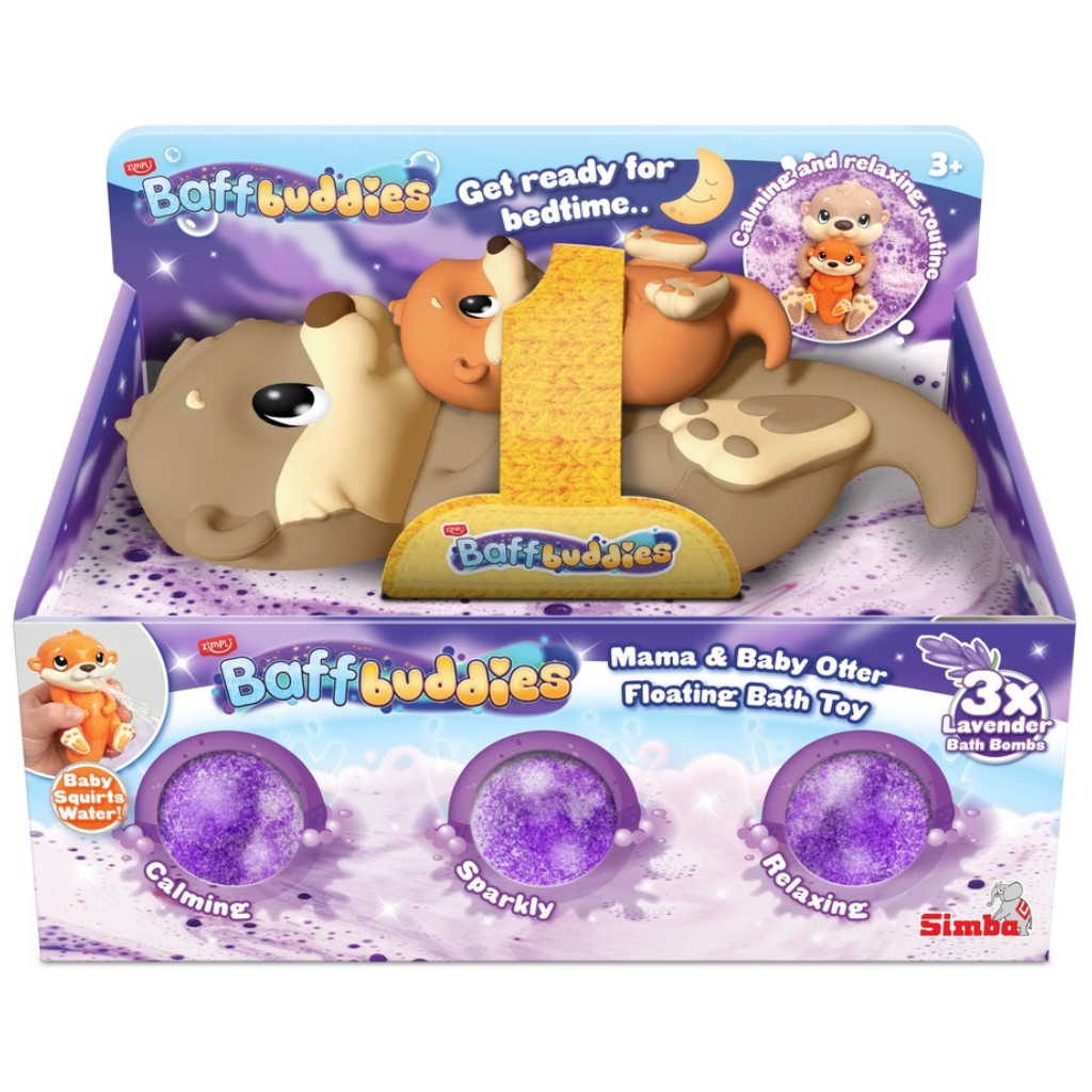 Baff Buddies Otter met baby - 3 bruisballen
