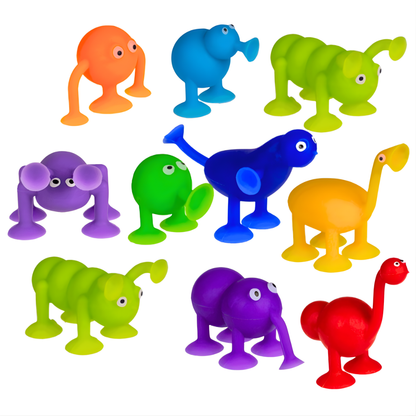 Zuignap Speeldiertjes voor Kinderen - 10 Stuks