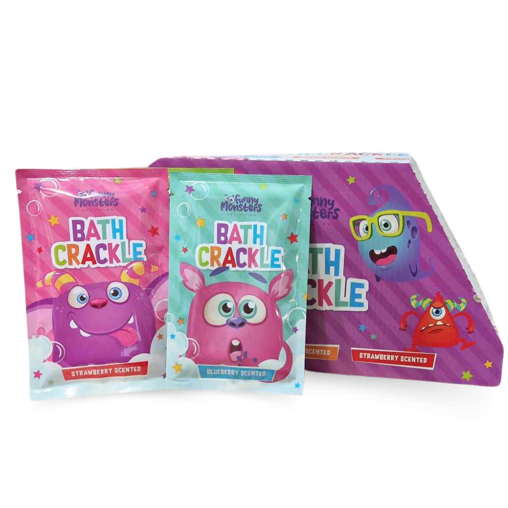 Funny monsters knetterend badzout
