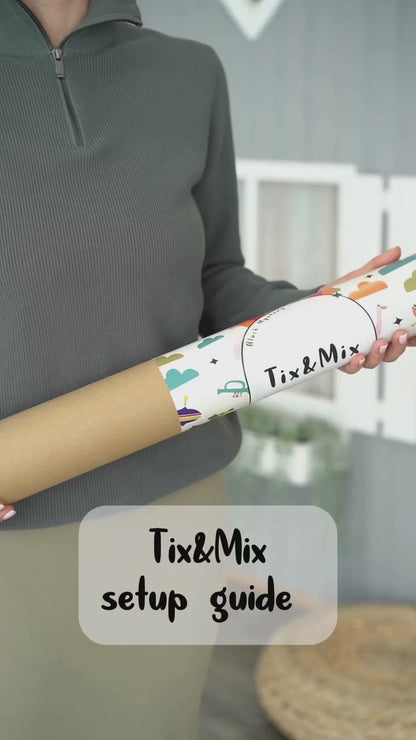Tix-Mix magnetische tekenmuur met 2 krijtjes