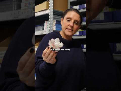 Haarclip plat met textuur