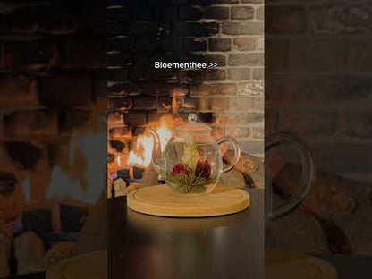 Houten geschenkset - Zwarte thee(bloemen) en theepot 500 ml