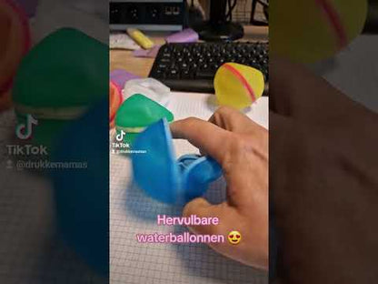 Hervulbare zelfsluitende waterballonnen - Set 6 stuks