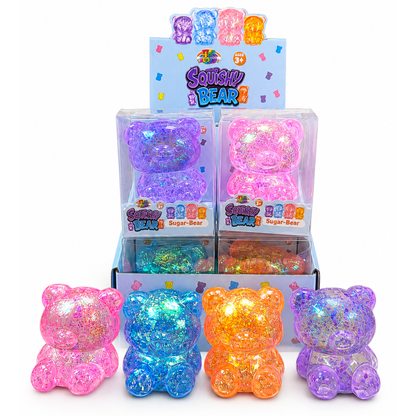 Squishy Gummy Bear - Glitter Fidget
