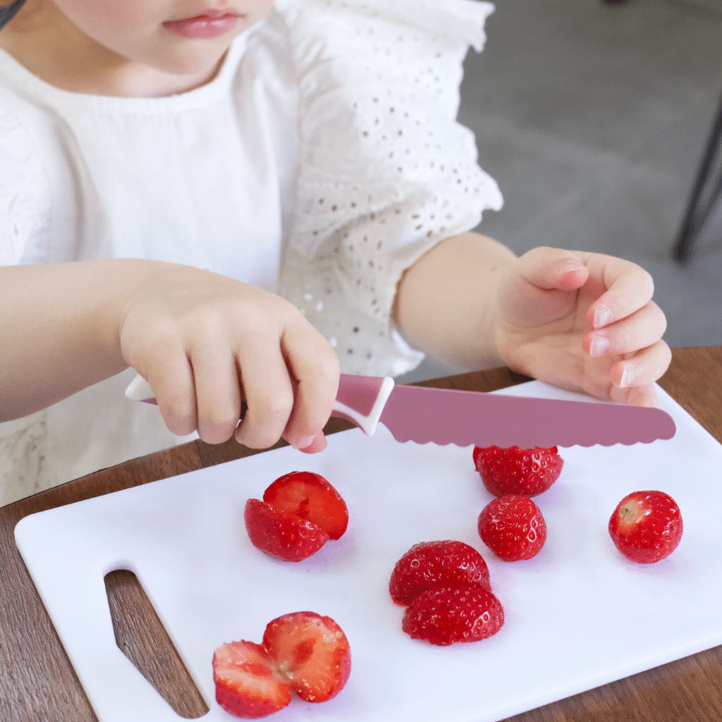 Kiddikutter voor kinderen - Kindermes met veilige snijrand