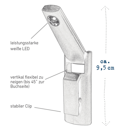 Leeslamp Libri_x mini clip