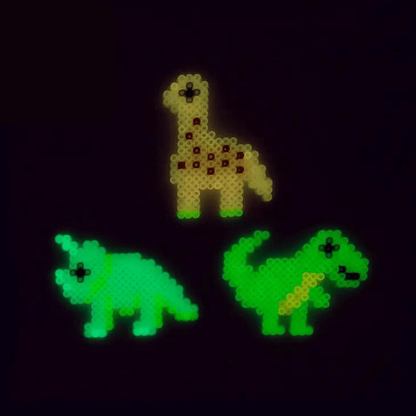 Hey Dino strijkparels setje (Glow in the Dark)