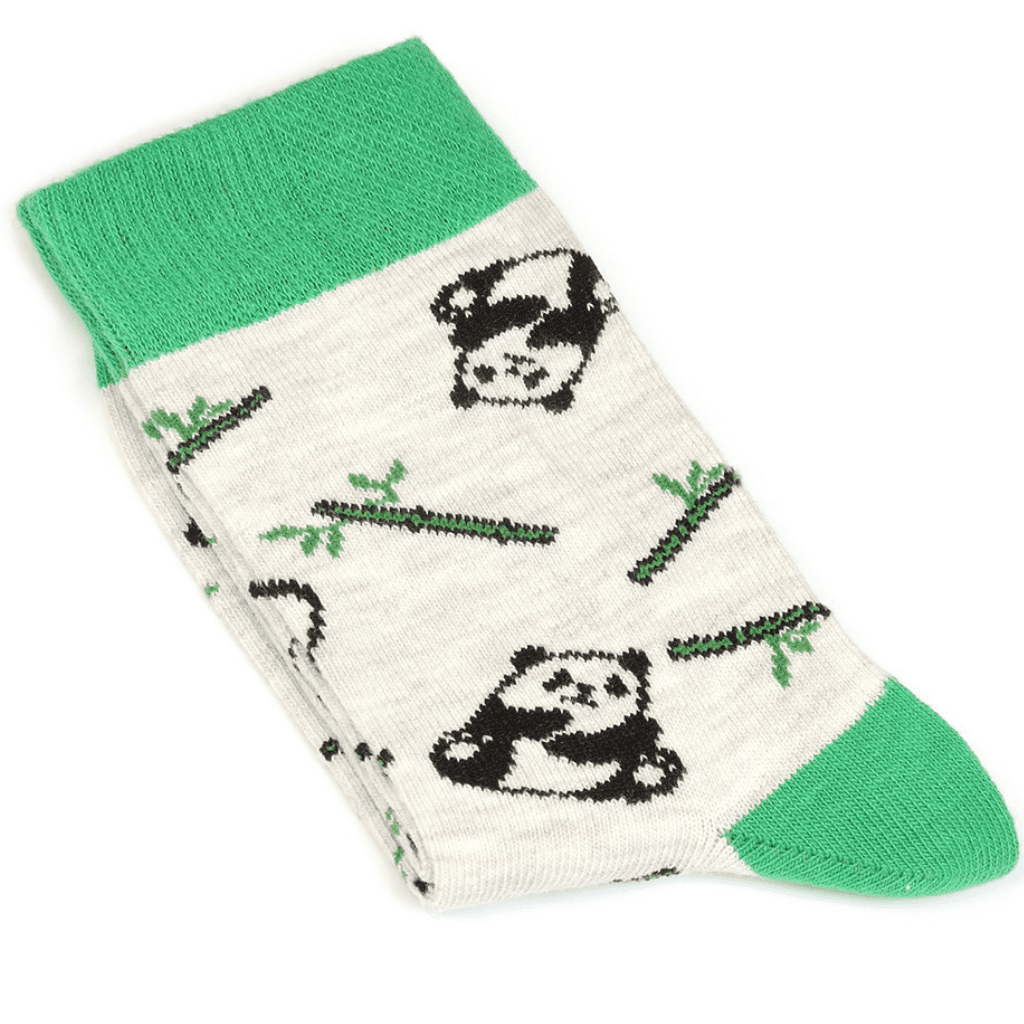 1 Paar sokken - Panda's Groen