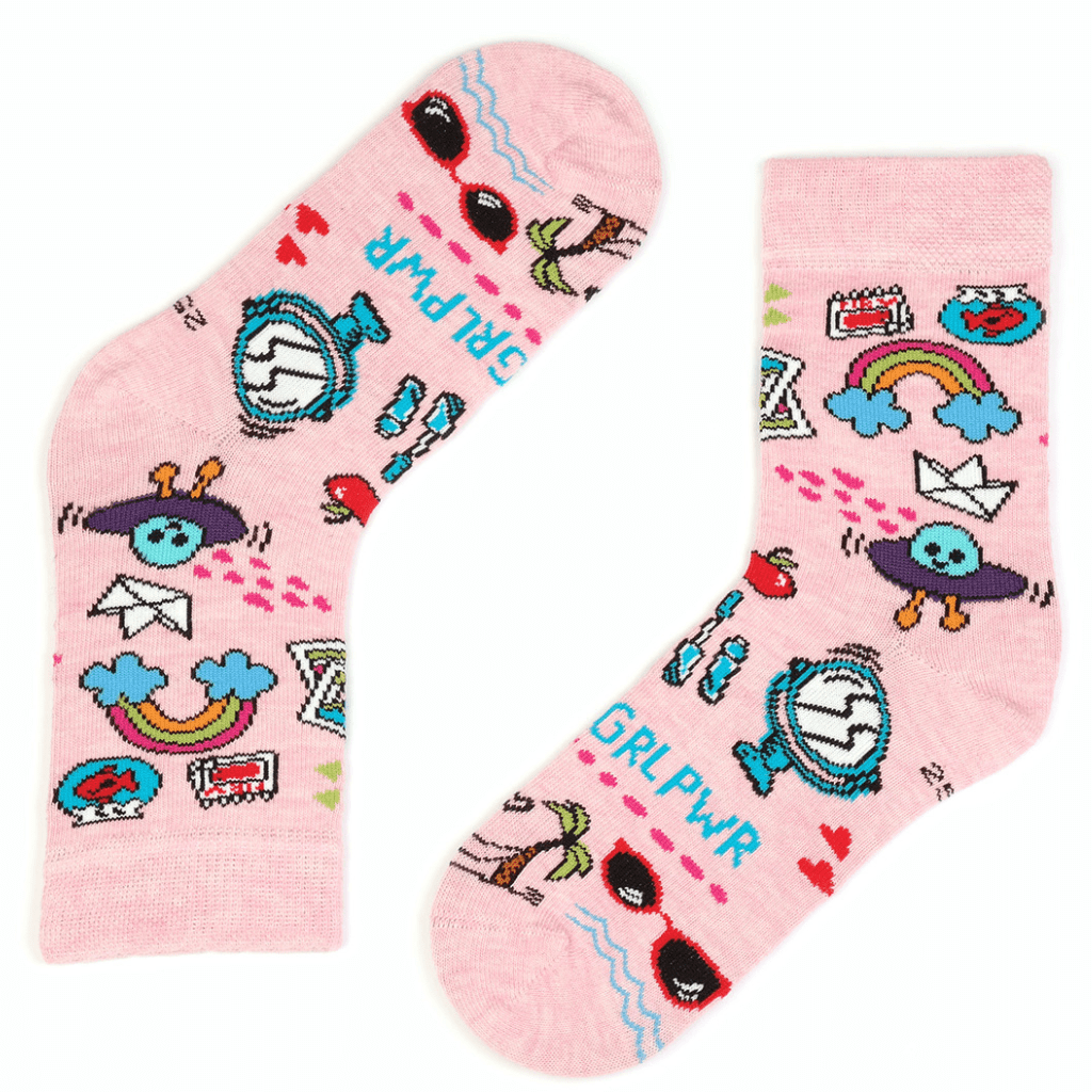 1 Paar sokken - Dagdroom Roze