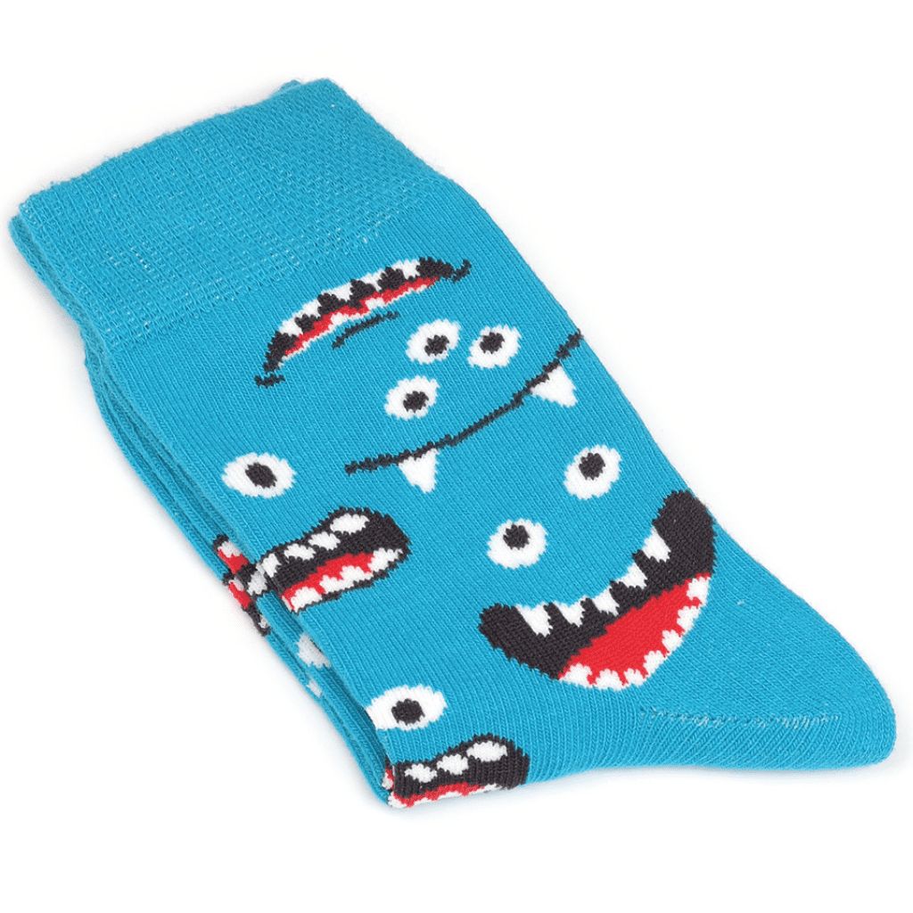 1 Paar sokken - Monster Blauw