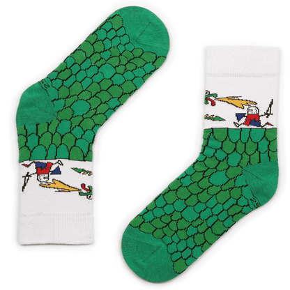 1 Paar sokken - Groene Draak