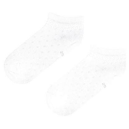 3 Paar korte sokken - Wit/Roze/Grijs