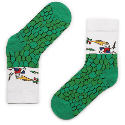 3 paar sokken - Groene Tinten