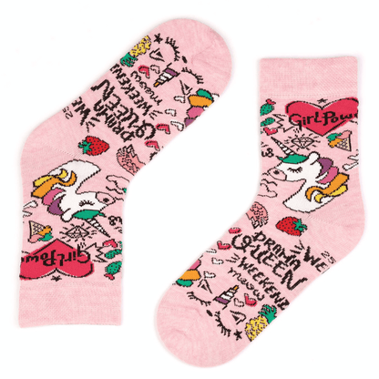 3 paar sokken - Roze Tinten