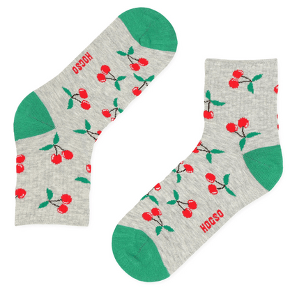 3 Paar sokken met fruitmotief