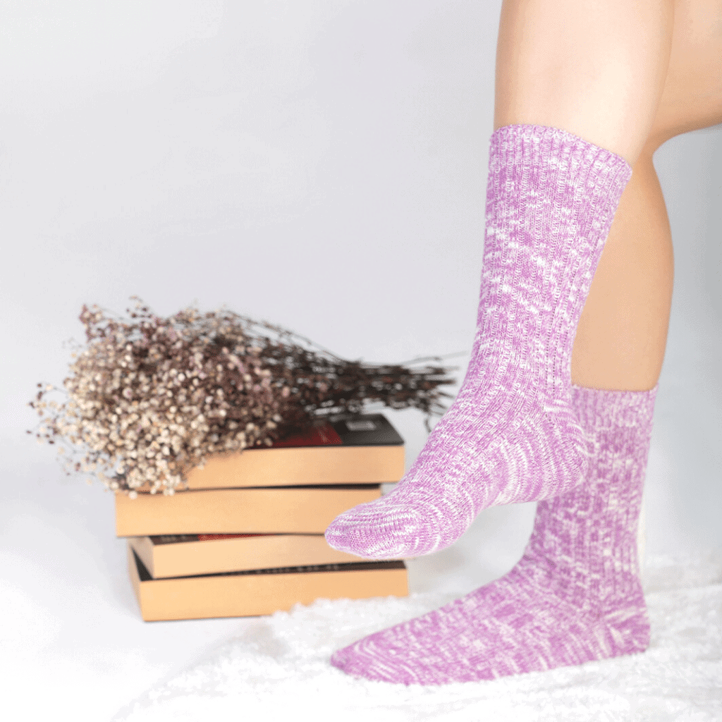 1 Paar gekleurde winter sokken (35-39)
