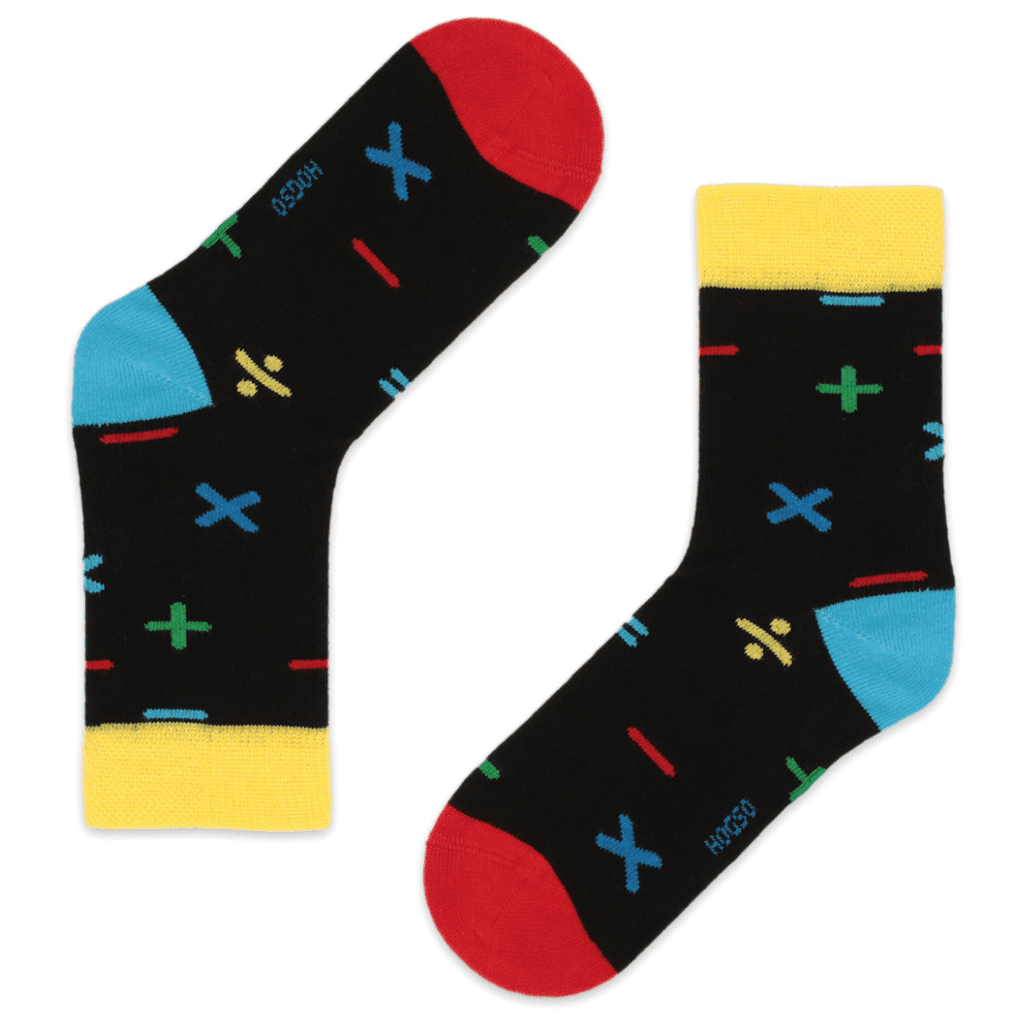 3 Paar sokken - Kleurrijke Rekensom