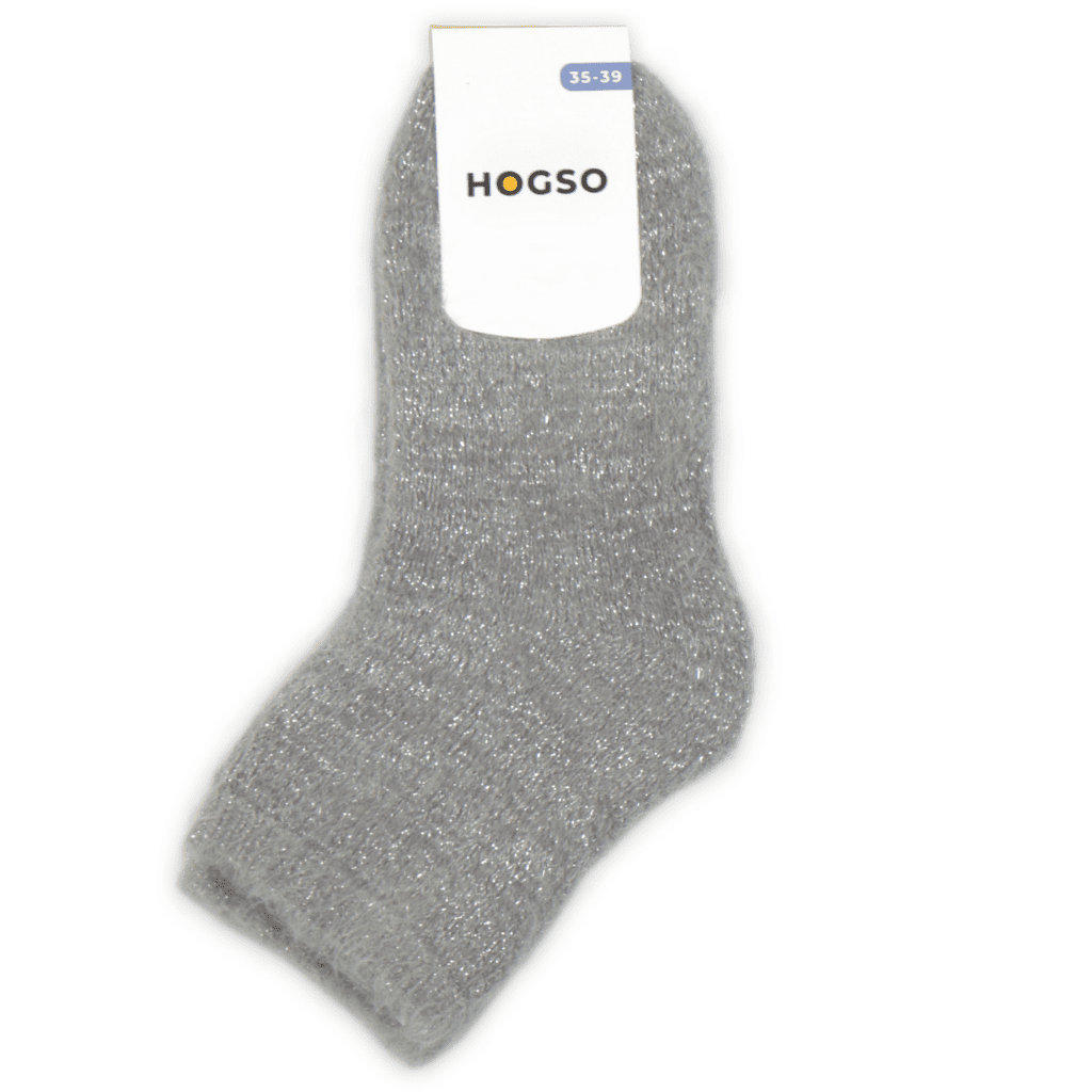 1 Paar sokken - Grijze Glitter