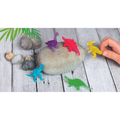 Lichtgevende dino figuurtjes in koker (10 stuks)