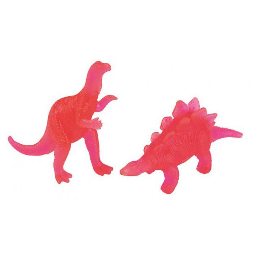 Lichtgevende dino figuurtjes in koker (10 stuks)