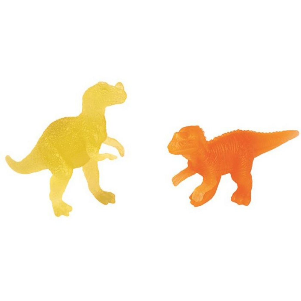 Lichtgevende dino figuurtjes in koker (10 stuks)